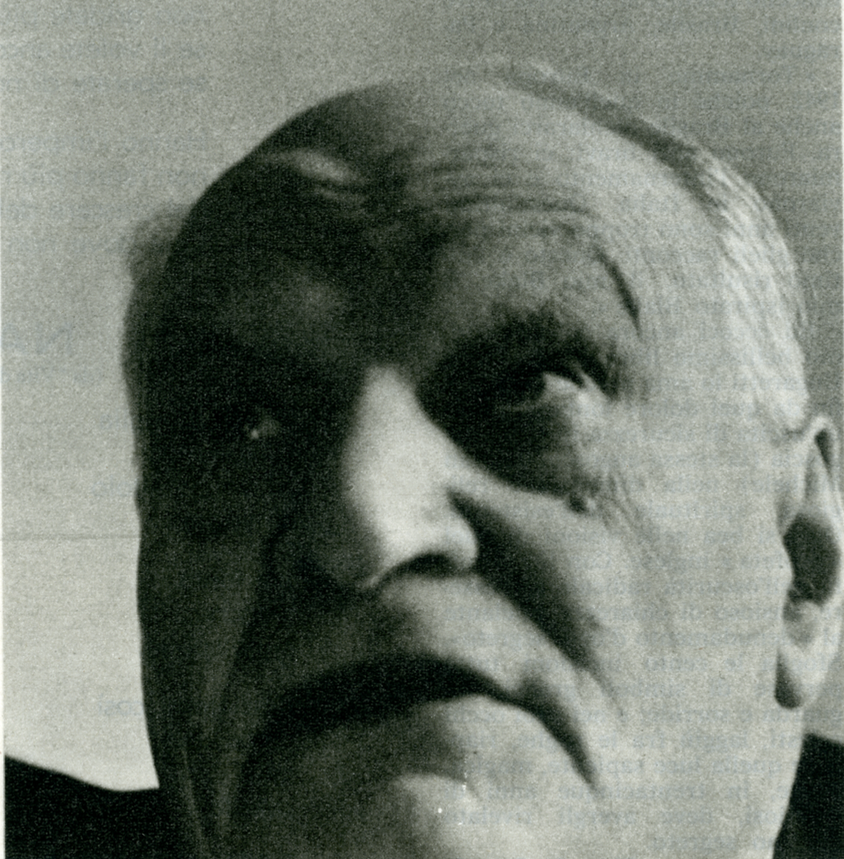 Un ritratto di Giuseppe Ungaretti pubblicato su «Le Ore», n. 45, 11 novembre 1965 dalla mostra curata da Cizerouno "Trieste, invenzione della mia anima"